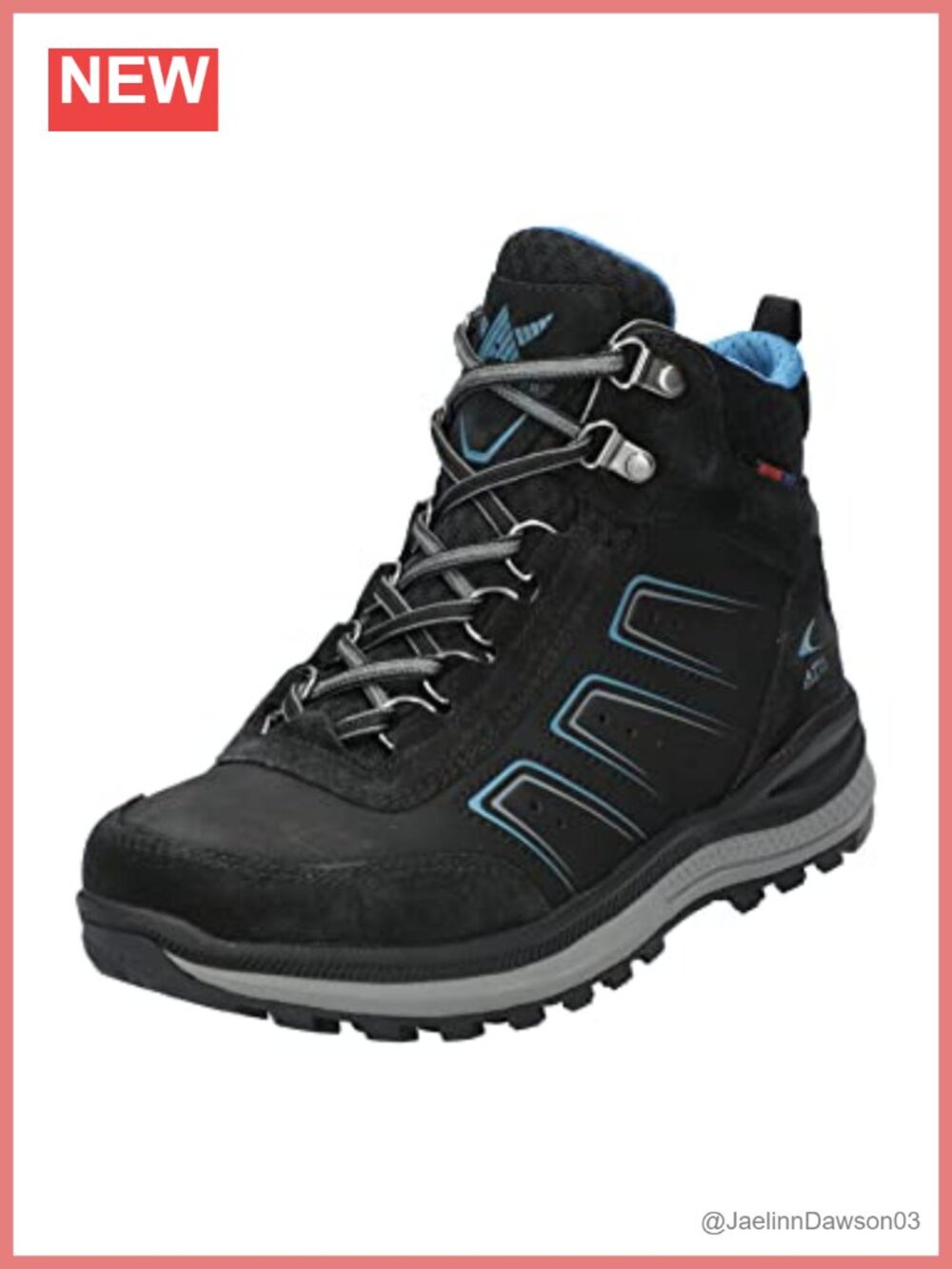 Ankle Hiking Boot Waterproof Lace-Up Removable Footbed